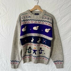 Vintage 80s Woolrich Wool Teacher Sweater